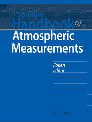 cover image of Springer Handbook of Atmospheric Measurements